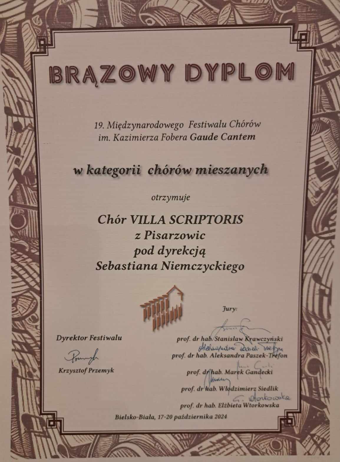 dyplom chór
