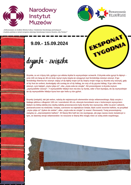 Eksponat tygodnia drymła