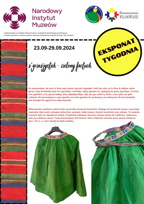 Eksponat tygodnia fartuch