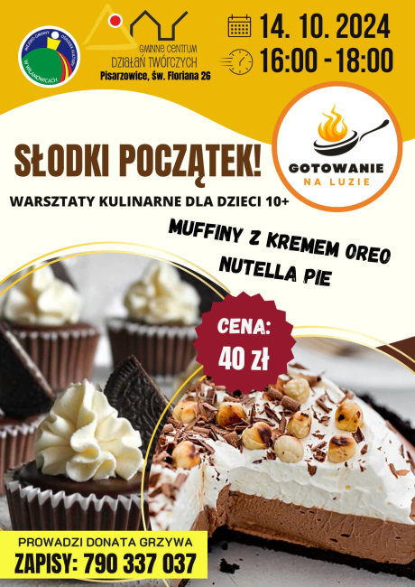 Warsztaty kulinarne dla dzieci w wieku 10+ w GCDT! 